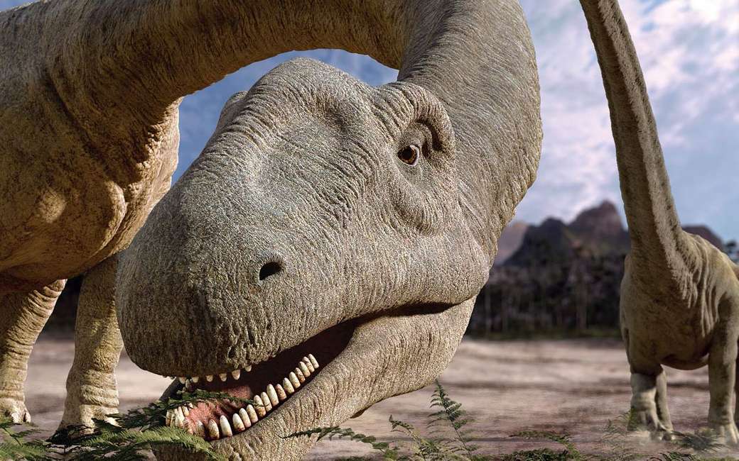 Dinossauro comendo muito bem quebra-cabeças online