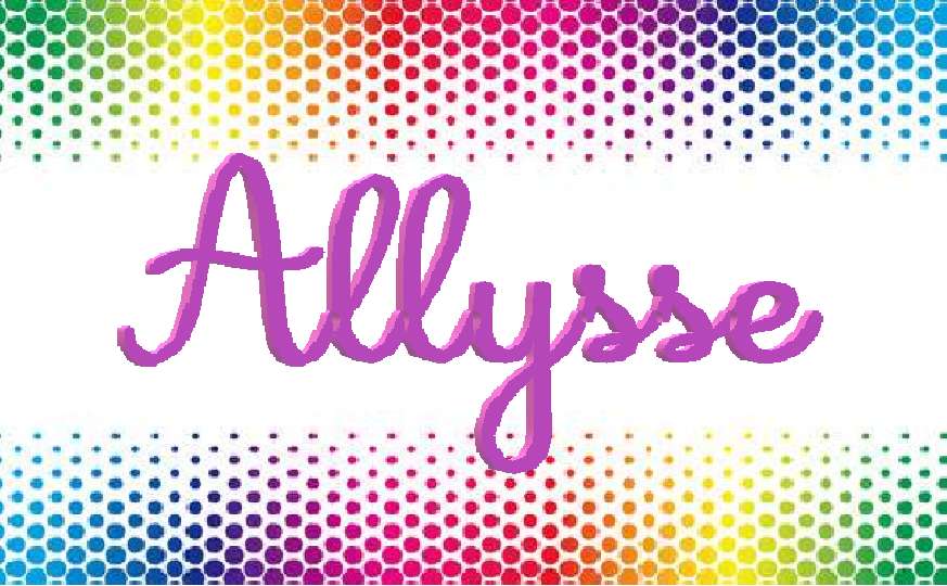 Rompecabezas nombre Allysse rompecabezas en línea