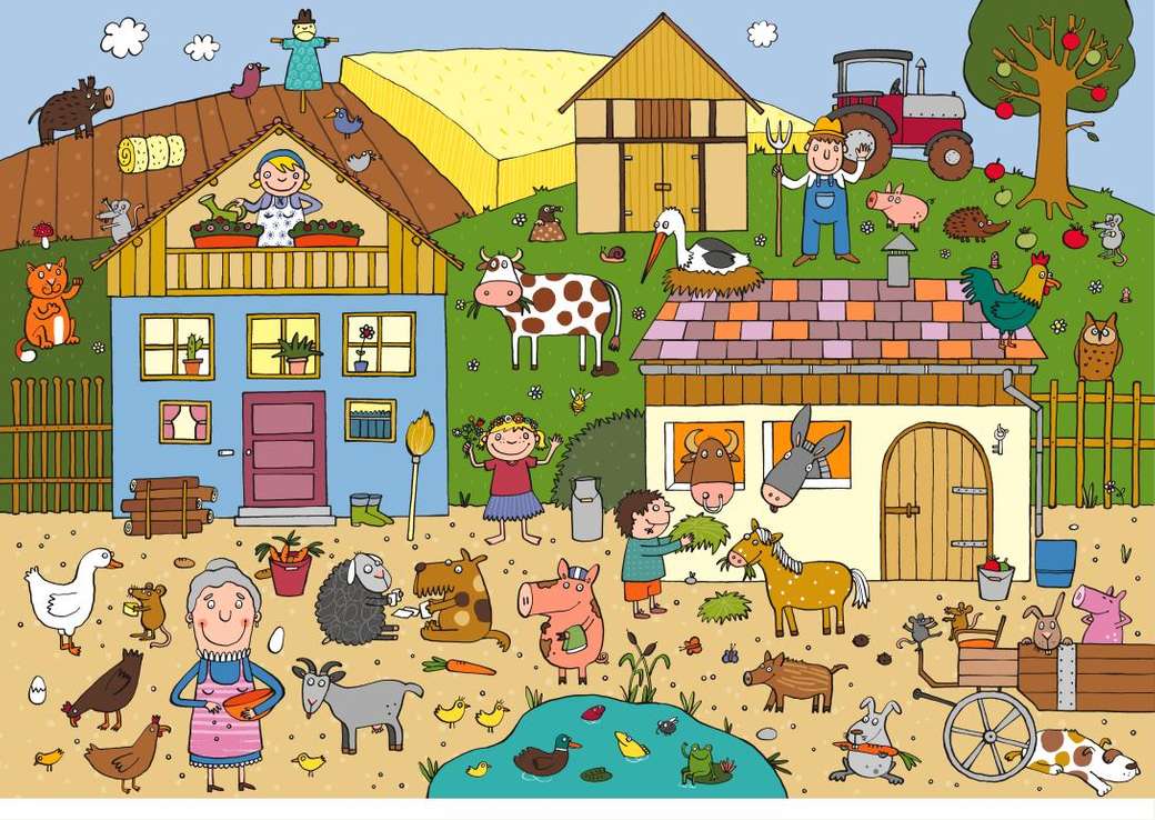 Leben auf dem Bauernhof Puzzlespiel online
