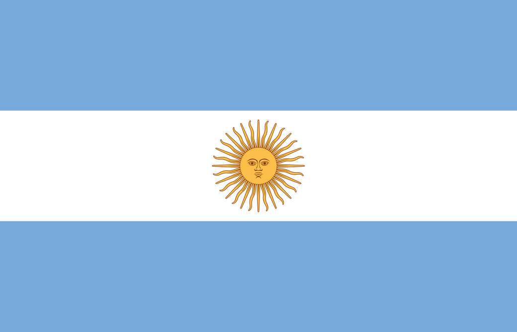 Argentina flagga Pussel online