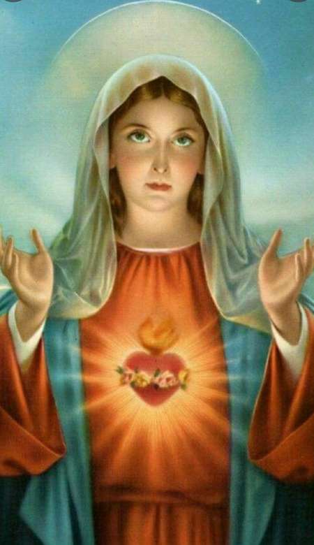 Άψογη καρδιά της Μαρίας online παζλ
