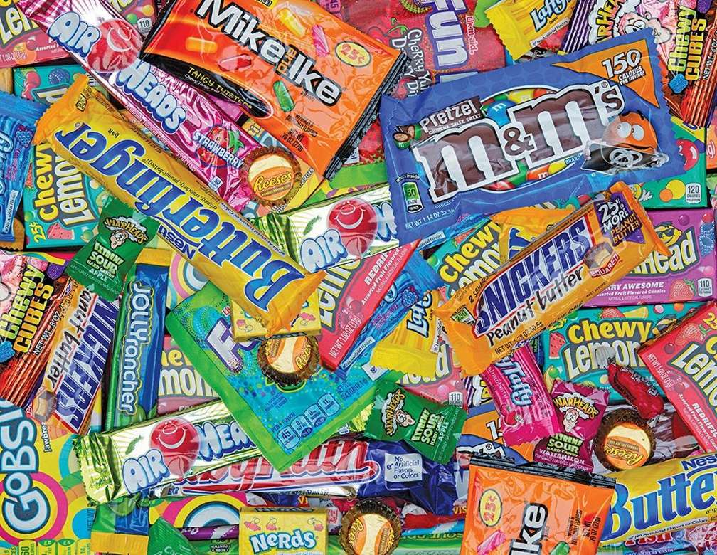 Süßigkeiten Süßigkeiten Süßigkeiten Online-Puzzle