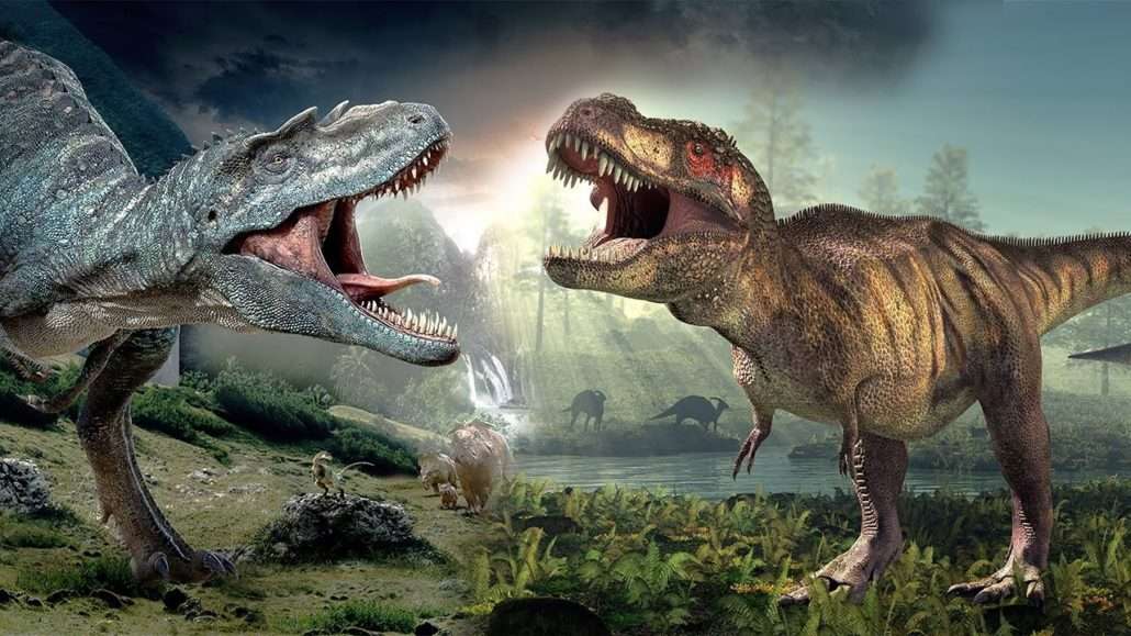 Ревящи динозаври онлайн пъзел