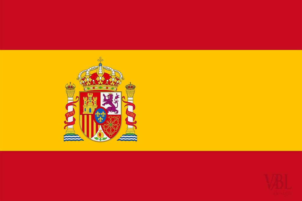Vlajka Španělska z roku 1978 skládačky online