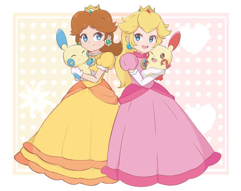 prințesele Peach și Daisy jigsaw puzzle online