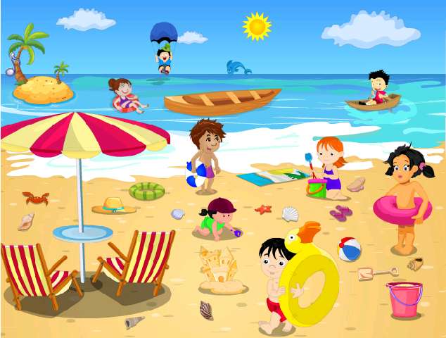 Sommerstrand Online-Puzzle