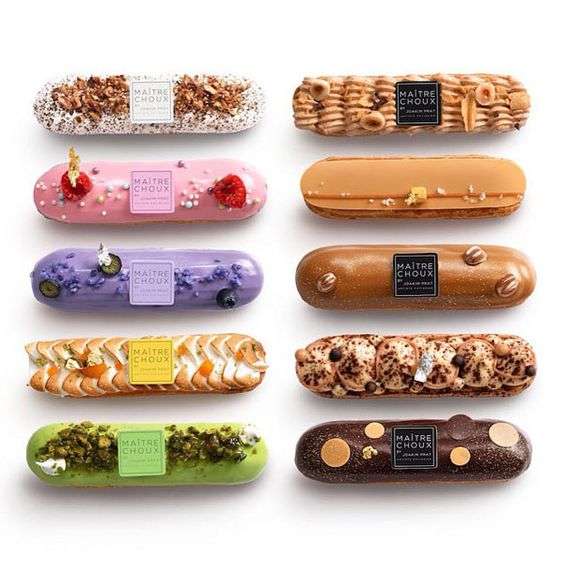 Colorful eclairs jigsaw puzzle online