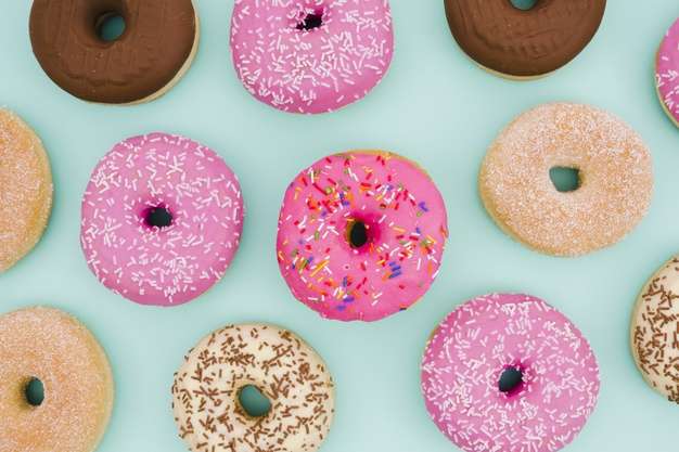 Donuts sind lecker Online-Puzzle