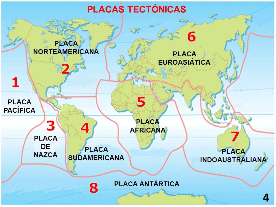 Plaques tectoniques puzzle en ligne