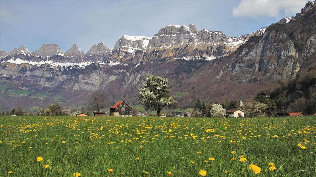 Panorama de los Alpes rompecabezas en línea