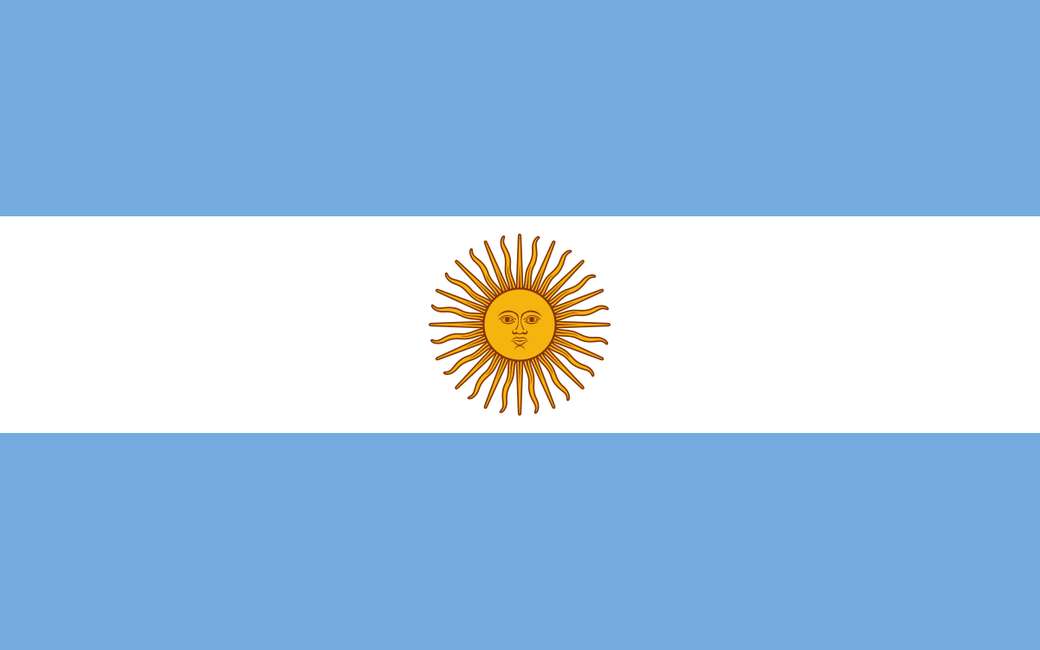 Argentina vlajka online puzzle