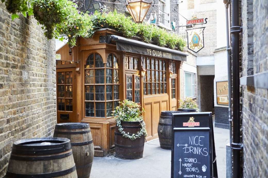 London Pub Storbritannien pussel på nätet