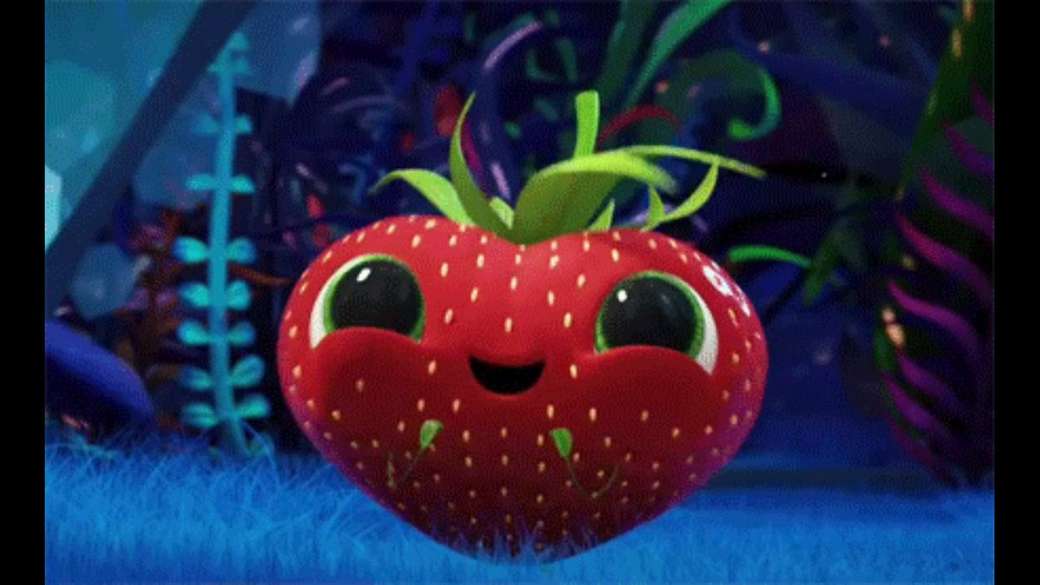 Erdbeere - "Fleischbällchen schlagen zurück" Online-Puzzle