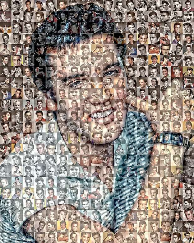 Elvis Presley Mosaic pussel på nätet