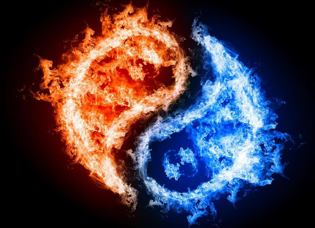 het vuur van yin en yang legpuzzel online