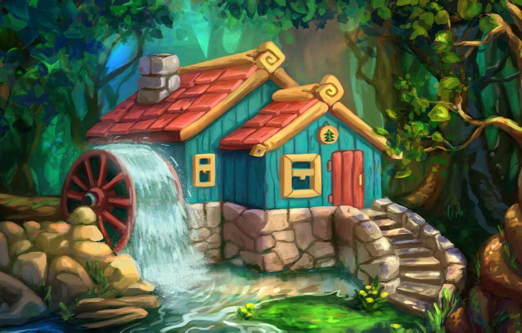 Ház az erdőben online puzzle