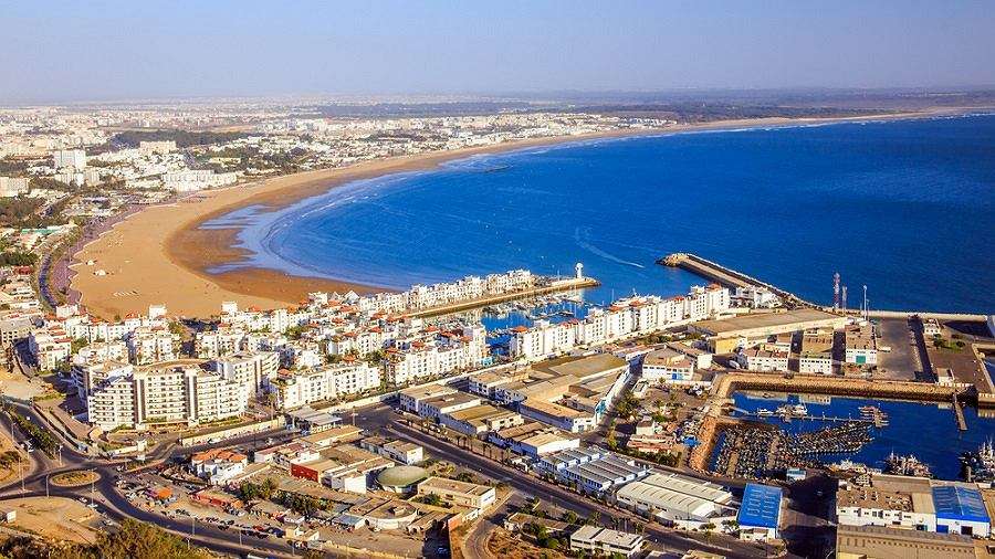Agadir i Marocko pussel på nätet