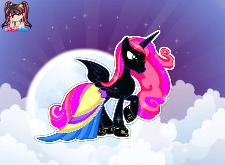 Dark Pony Luna rompecabezas en línea