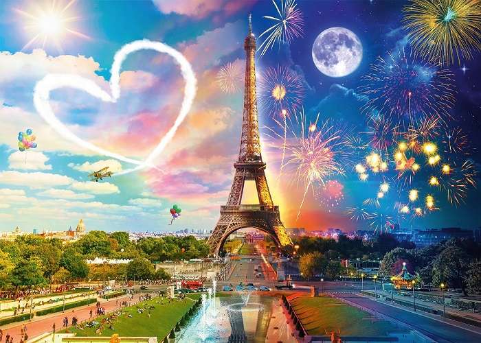 Μέρα και νύχτα στο Παρίσι. παζλ online