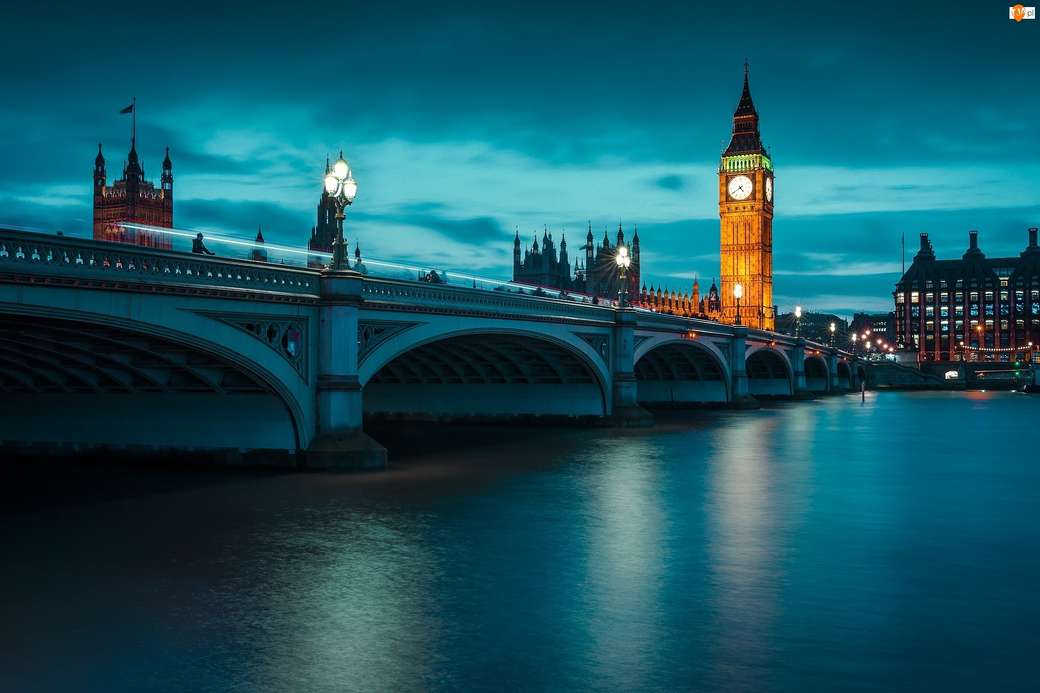 London - Big Ben pussel på nätet