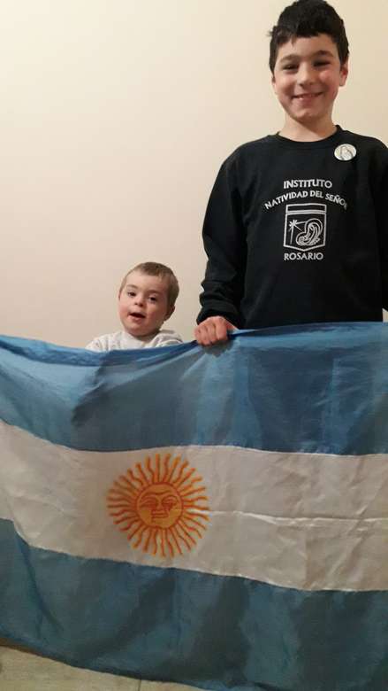 Bandera argentina rompecabezas en línea