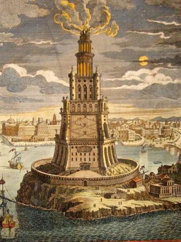 Олександрійський маяк пазл онлайн