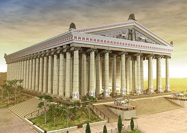 de tempel van Artemis online puzzel