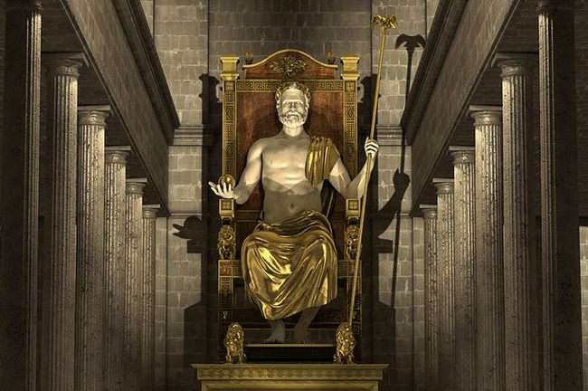A estátua de Zeus, o Olímpico puzzle online