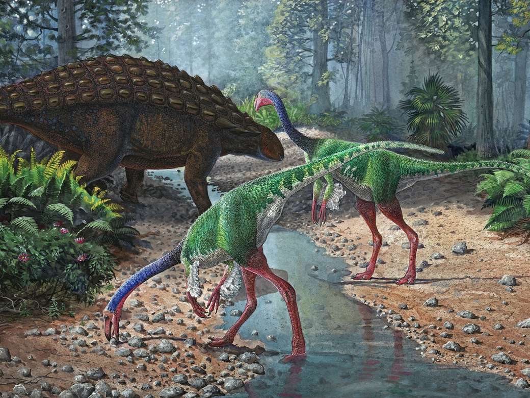 dinossauros coloridos puzzle online