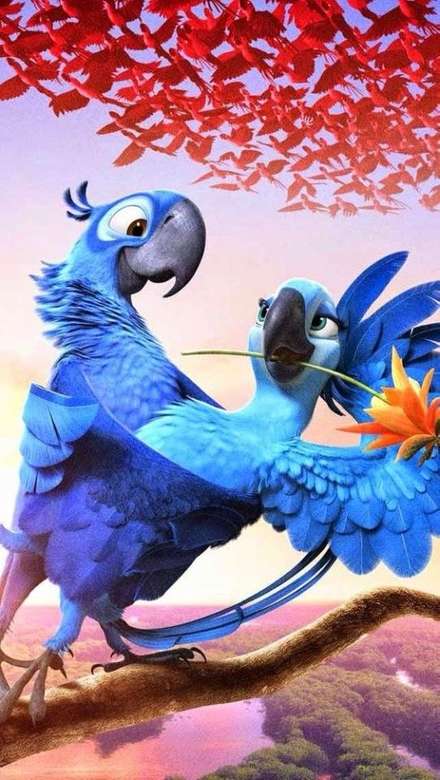 Rio - egy pár papagáj kirakós online