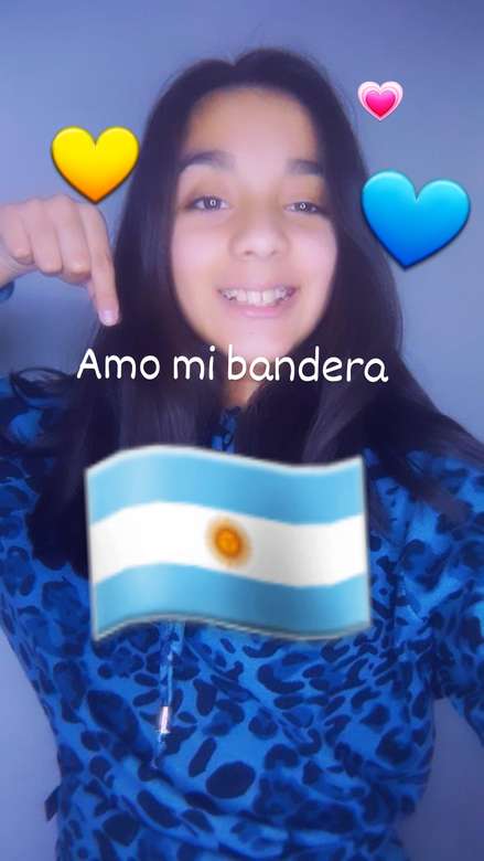 Честит Ден на знамето на Аржентина онлайн пъзел