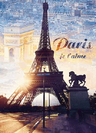 Paris i gryningen. Pussel online
