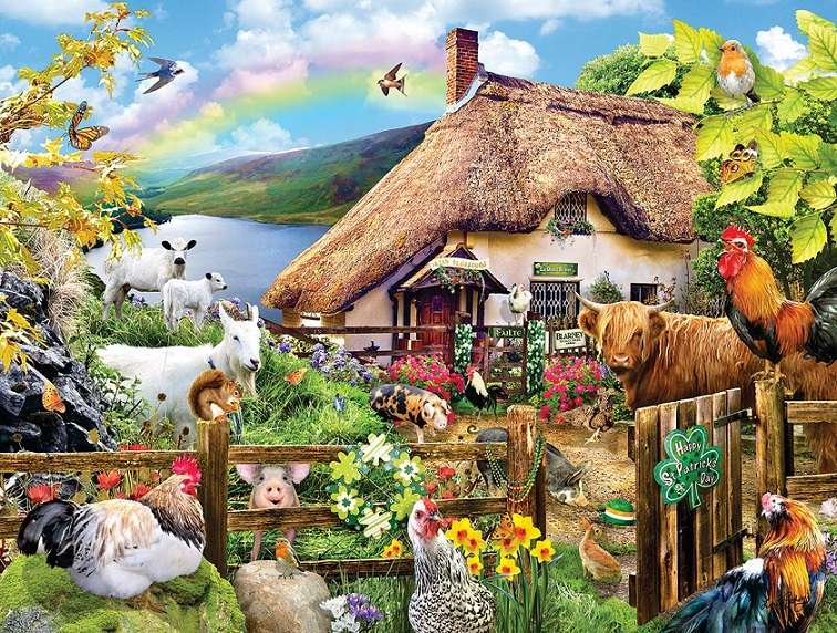 Animals in the countryside. jigsaw puzzle online