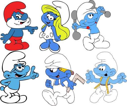The Smurfs - a fairy tale jigsaw puzzle online