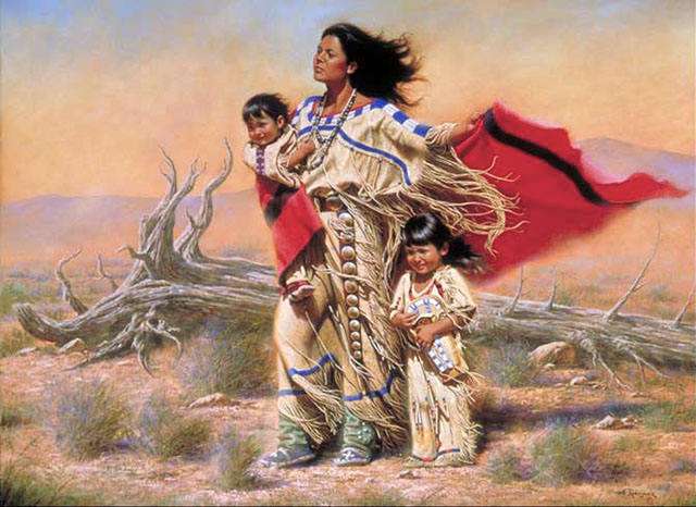 Comanche familj Pussel online