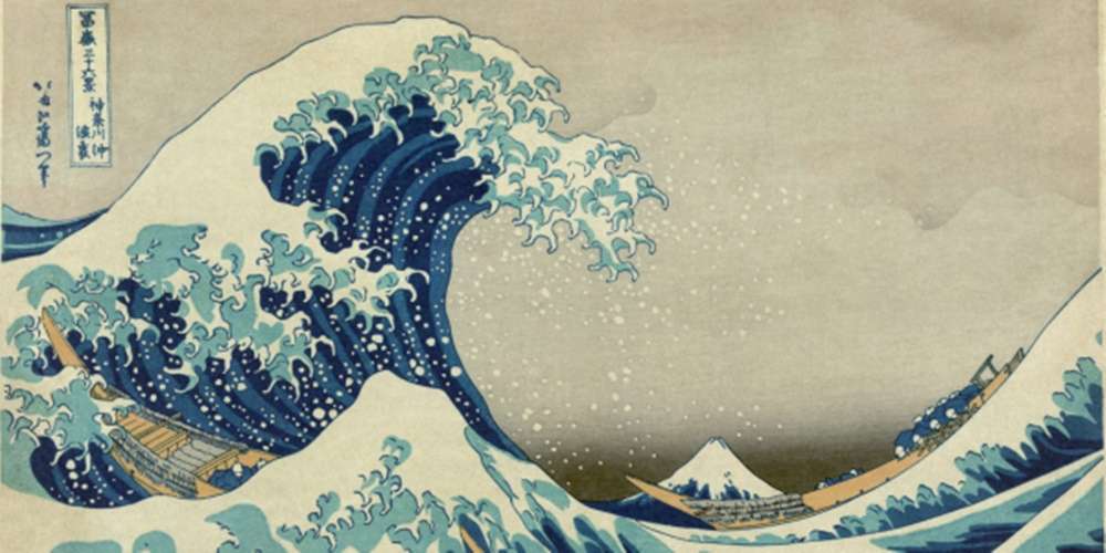 The great wave of Kanagawa rompecabezas en línea