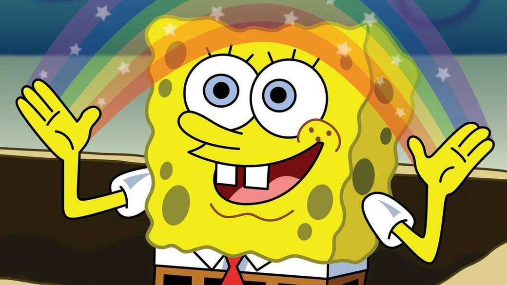 Spongebob v kalhotách skládačky online
