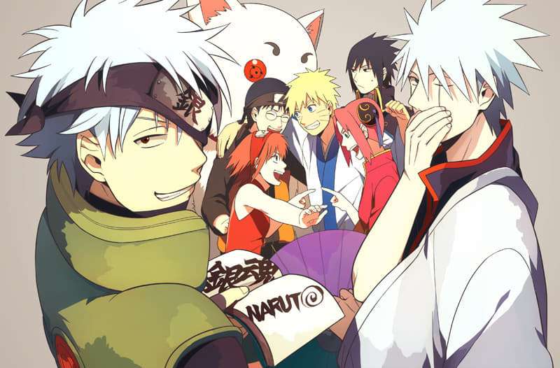 Gintama x Naruto Pussel online
