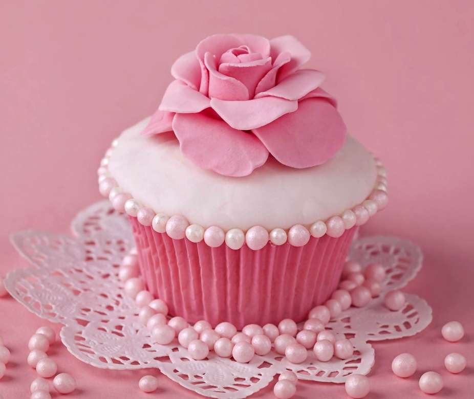 Rose cupcake legpuzzel online