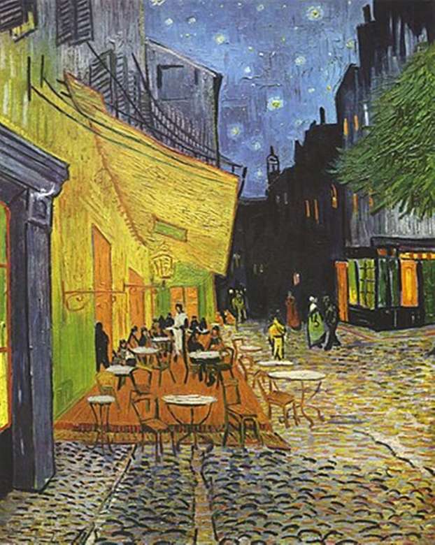 Terrace Cafe at Night jigsaw puzzle online