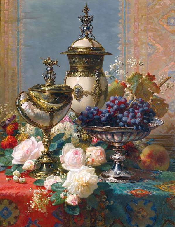 Still life with grapes jigsaw puzzle online