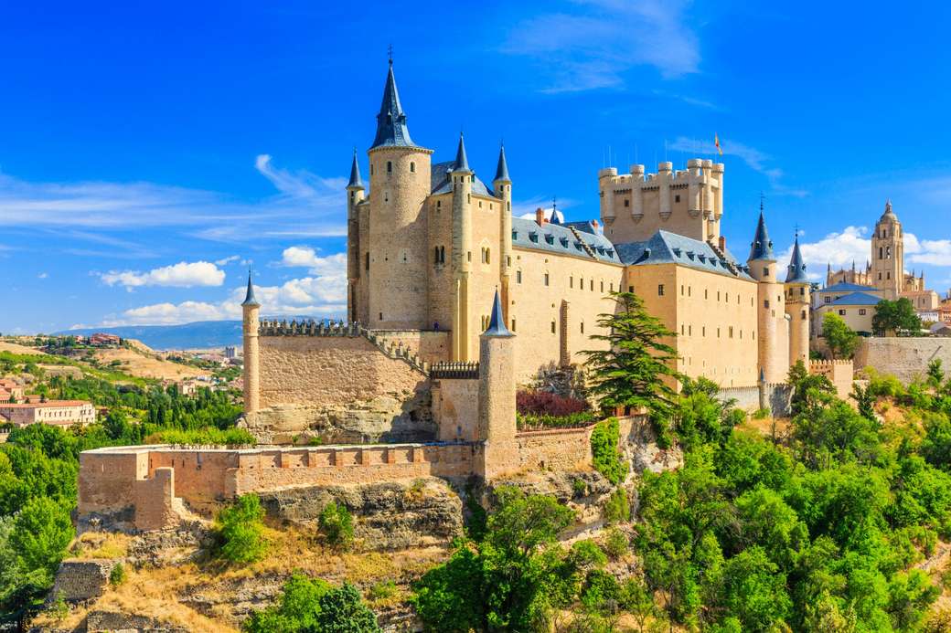 Alcázar de Segovia Castle, Spanje legpuzzel online