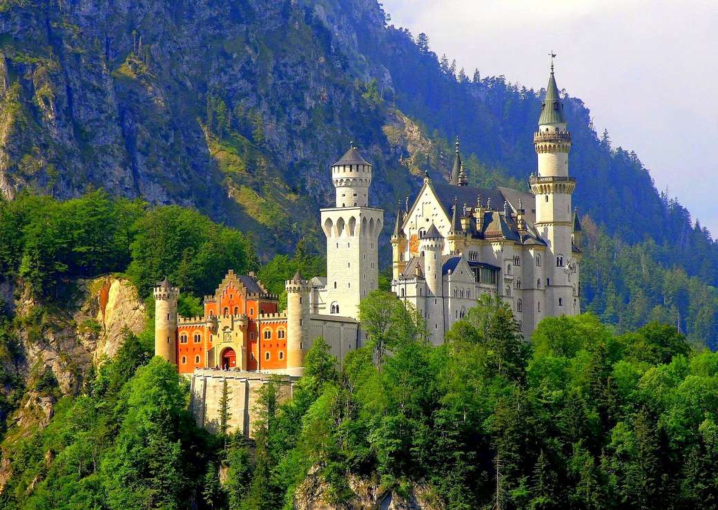 Замок Нойшванштайн, Германия онлайн-пазл