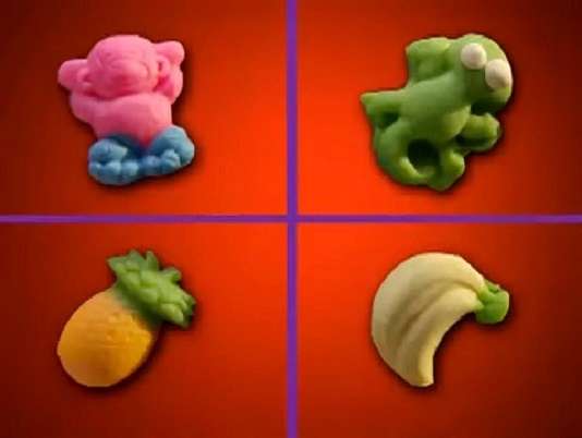 m is voor Monkey Frog Pineapple Banana legpuzzel online