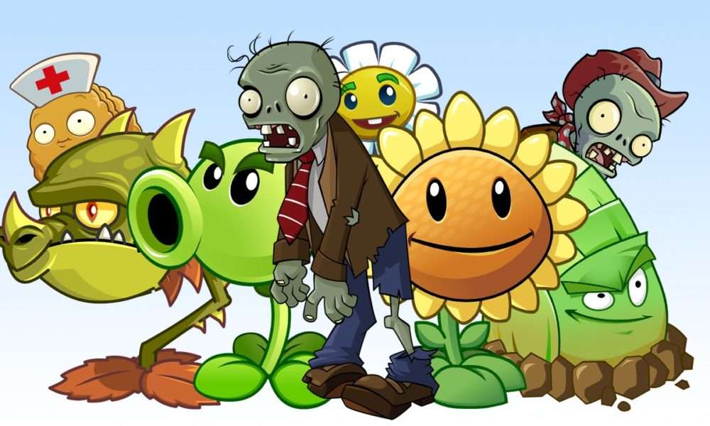 plants vs zombies - online puzzle