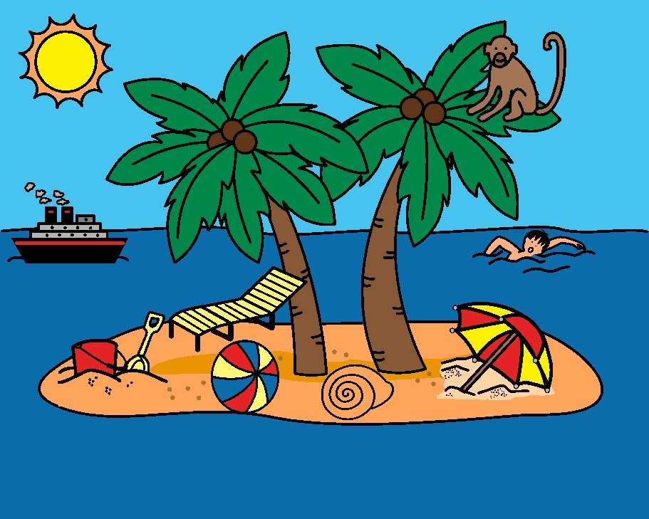 vakantie-eiland online puzzel