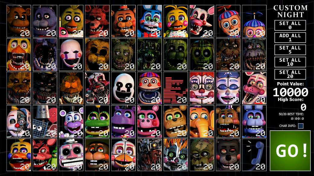 Ultra Custom Night. - online puzzle