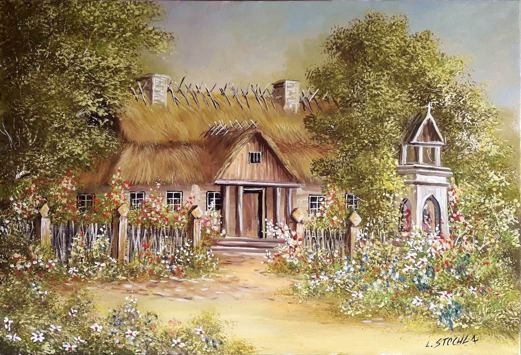 Country house in the countryside online puzzle