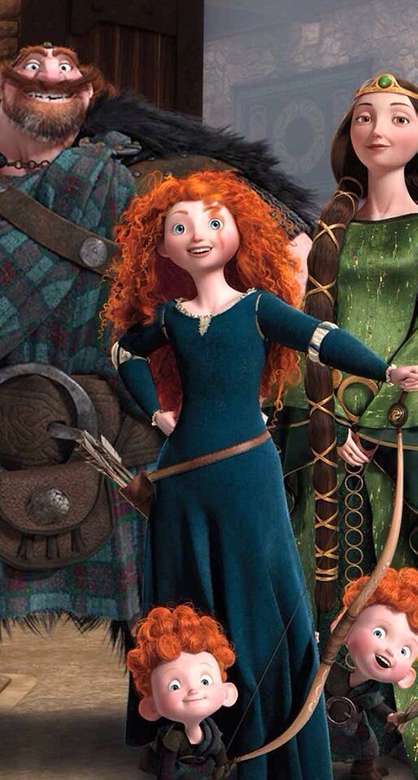 Merida and her family. -Very brave movie jigsaw puzzle online