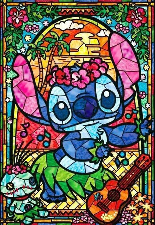 Stitch Stained glass jigsaw puzzle online